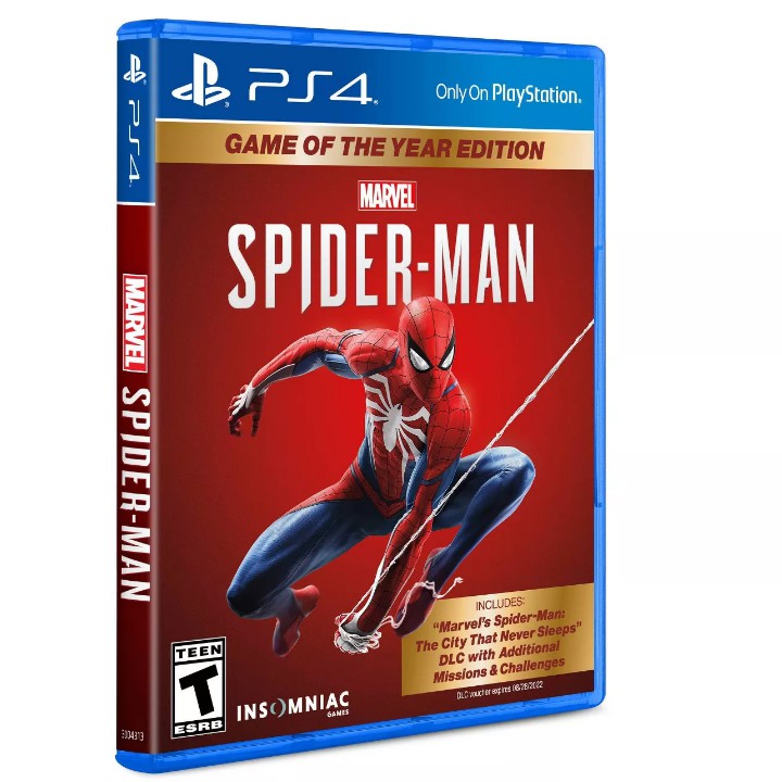 Marvel Spider-Man: Phiên bản trò chơi của năm - PlayStation 4 - Hệ US