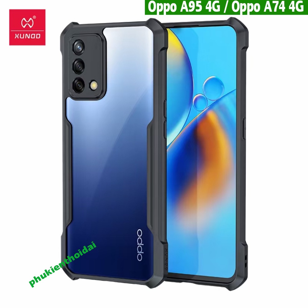 Ốp lưng XUNDD Oppo Reno 8T 5G / Reno 7Z 5G Reno 8Z 5G / Oppo A74 4G chống sốc lưng trong viền màu chống va đập mạnh