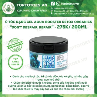 Ủ tóc dạng gel Detox Organics Aqua Booster “Don’t despair, Repair” dưỡng và phục hồi tóc mềm mượt, bồng bềnh