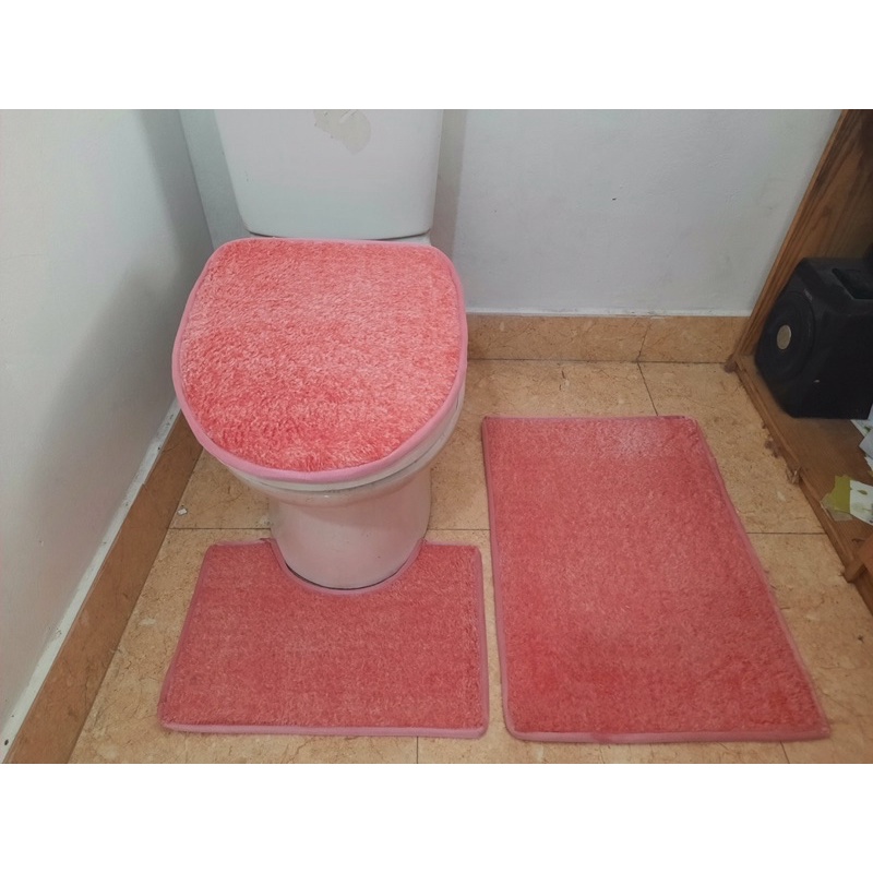 Thảm nhà vệ sinh 3 món nhiều màu ( được chọn màu)