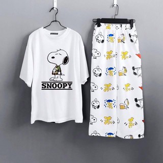 UNISEX - SET CARTOON PANTS + ÁO THUN TAY LỞ CỰC CHẤT - QUẦN ULZZANG - CARTOON PANTS