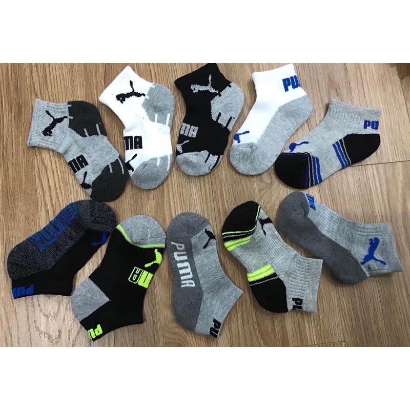 Tất vớ puma cho bé từ 2-15 tuổi, có đệm êm chân, thấm hút mồ hôi, ấm áp mùa đông