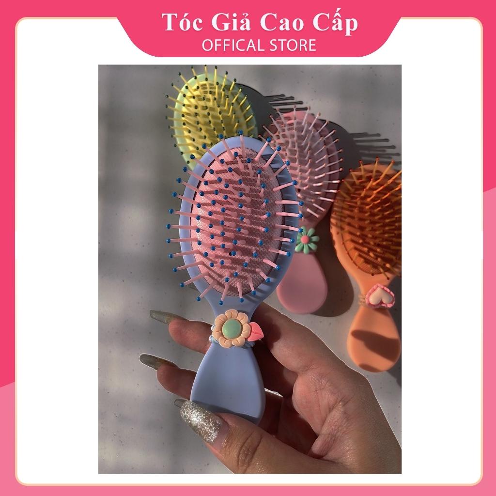 Lược chải tóc giả có gương- in hình kute ❤️FREESHIP❤️ lược chải tóc