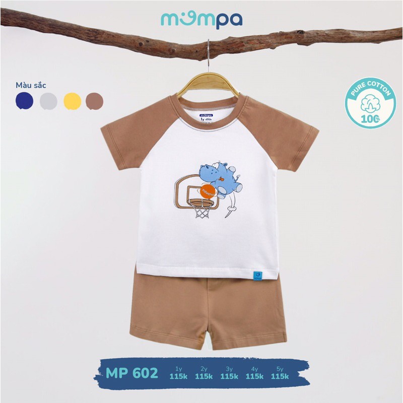 [MOMPA] Bộ cộc tay vải cotton mã 602