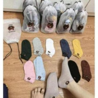 Sỉ combo 10 đôi tất gấu cực đẹp hàng loại 1
