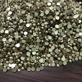 Túi 50 Hạt Cườm Bán Cầu Vàng Ánh Kim Đính Áo Đầm Áo Dài 8 Ly Hàng Công Ty