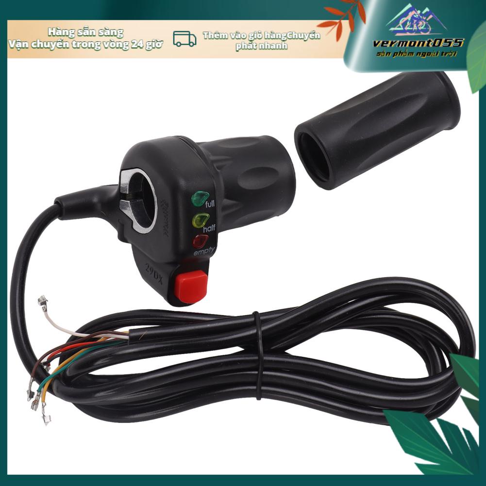 Có thể bán buôn Xe đạp điện Tay cầm ga 22mm Đường kính tay Ổn định nhạy cảm 48V Bộ gia tốc xe Vermont055 Hàng giao ngay