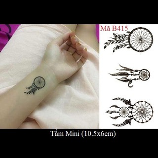 Xăm dán Tattoo dream catcher B415