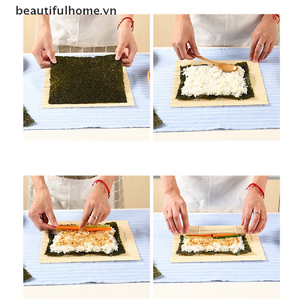 Thảm Cuộn sushi Bằng Tre Tiện Dụng DIY