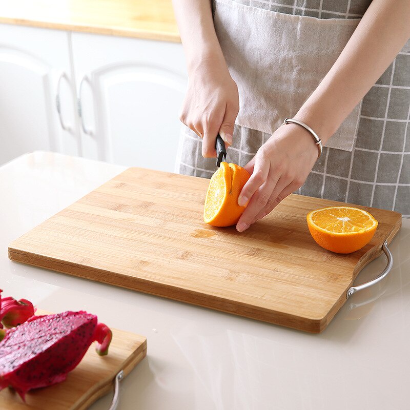 Thớt tre kháng khuẩn cao cấp có móc treo, loại dày, kích thước 20*30cm dùng cho mọi gia đình