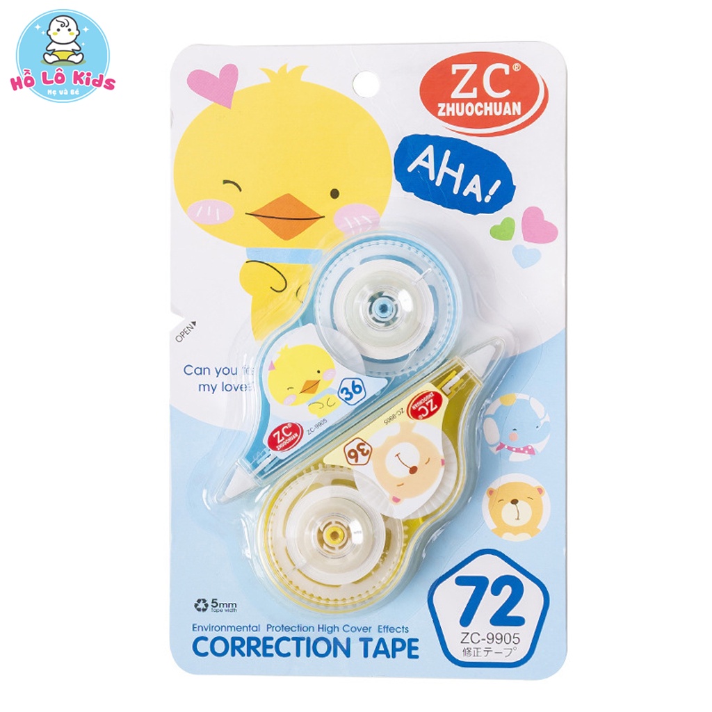 Bút xóa kéo hình dây đai nhỏ gọn dễ thương cho học sinh Hồ Lô Kids