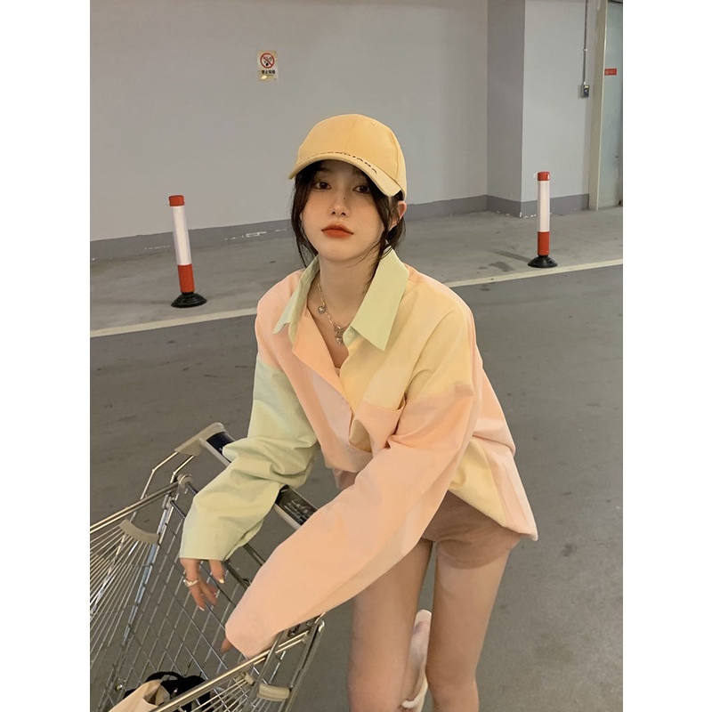 Áo Sơ Mi Nữ Dài Tay Cổ Tròn Thời Trang Hàn