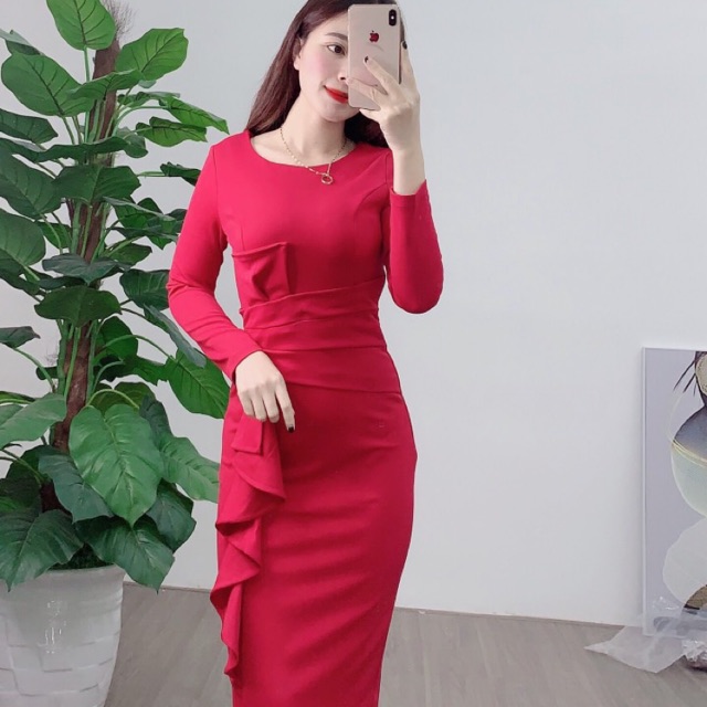 Váy thời trang- dáng body- ly che bụng và bèo duyên dáng