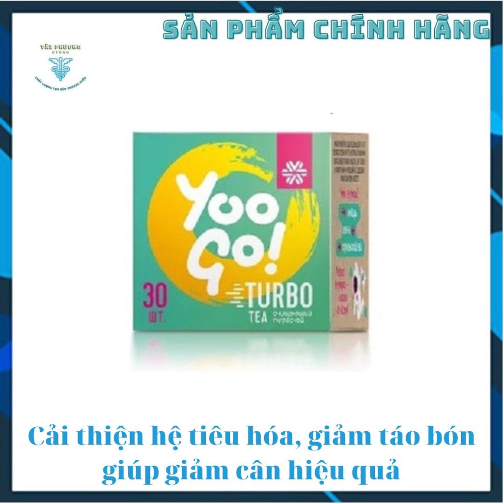 Trà thảo mộc Yoo Go Turbo Tea siberian, Cải thiện hệ tiêu hóa, Giảm táo bón, Giúp giảm cân - Hộp 30 túi