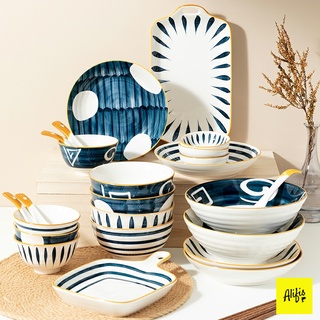 Mua Bộ sưu tập bát đĩa sứ  bát đĩa decor phong cách Nhật Bản - Phụ kiện bàn ăn (Bán lẻ theo món)