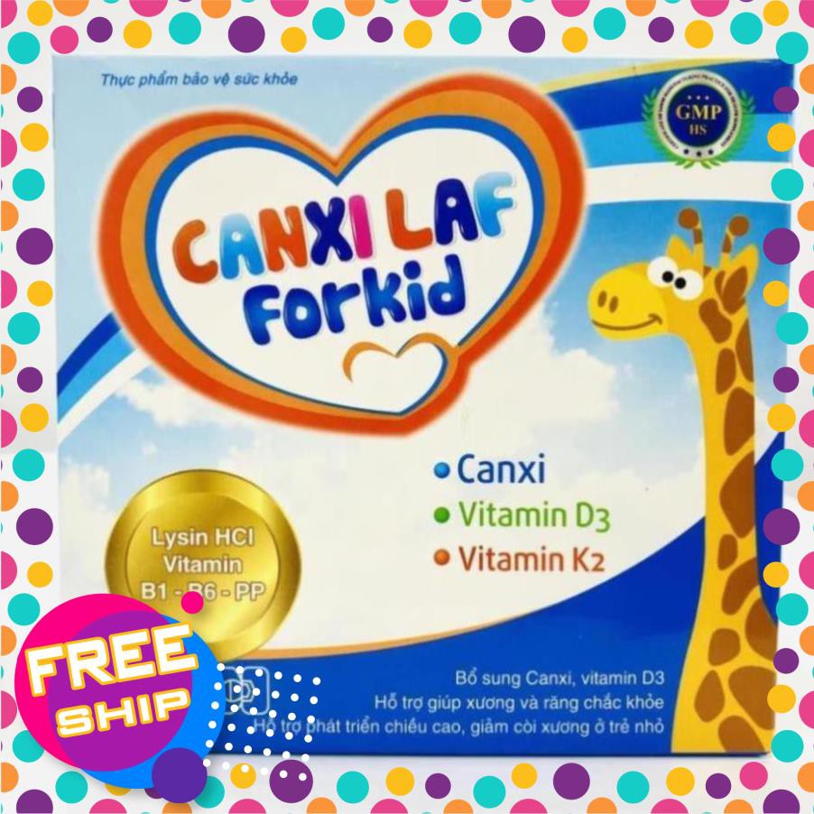 Bổ sung Canxi Phát triển chiều cao cho trẻ ❤️CHÍNH HÃNG👍 Giảm còi xương - Canxi Laf For Kid (20 ống) | Thế Giới Skin Care