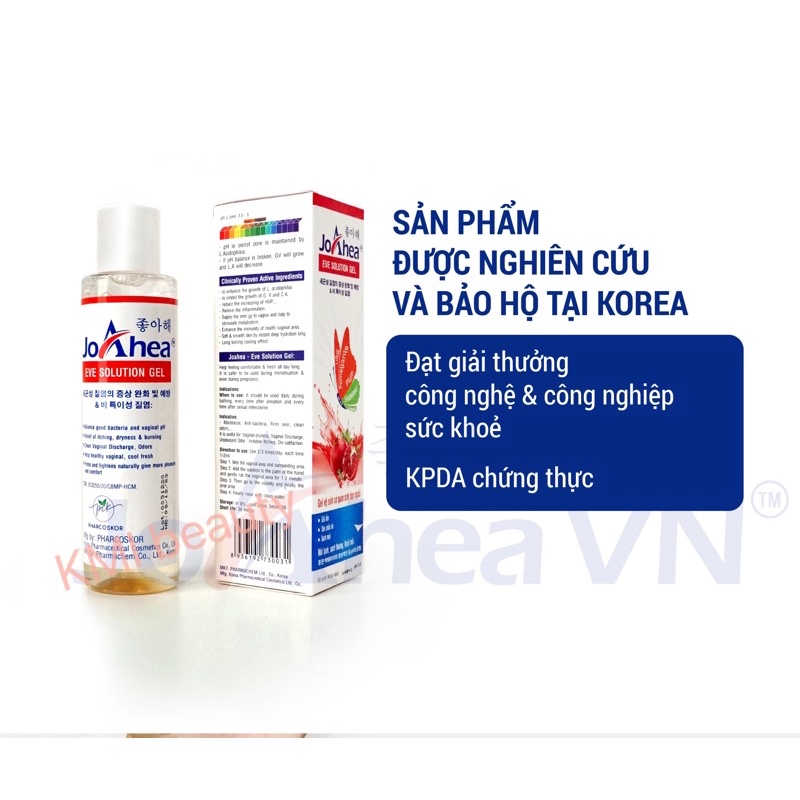 Dung dịch vệ sinh phụ nữ, gel vệ sinh phụ nữ, nam JOAHEA EVE SOLUTION GEL