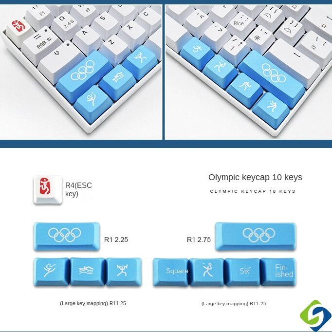 Bộ Bàn Phím Cơ OEM CMYK WIN / MAC 10 Phím Thay Thế Cho Halloween / Mario Anne pro2 Ajazz RK