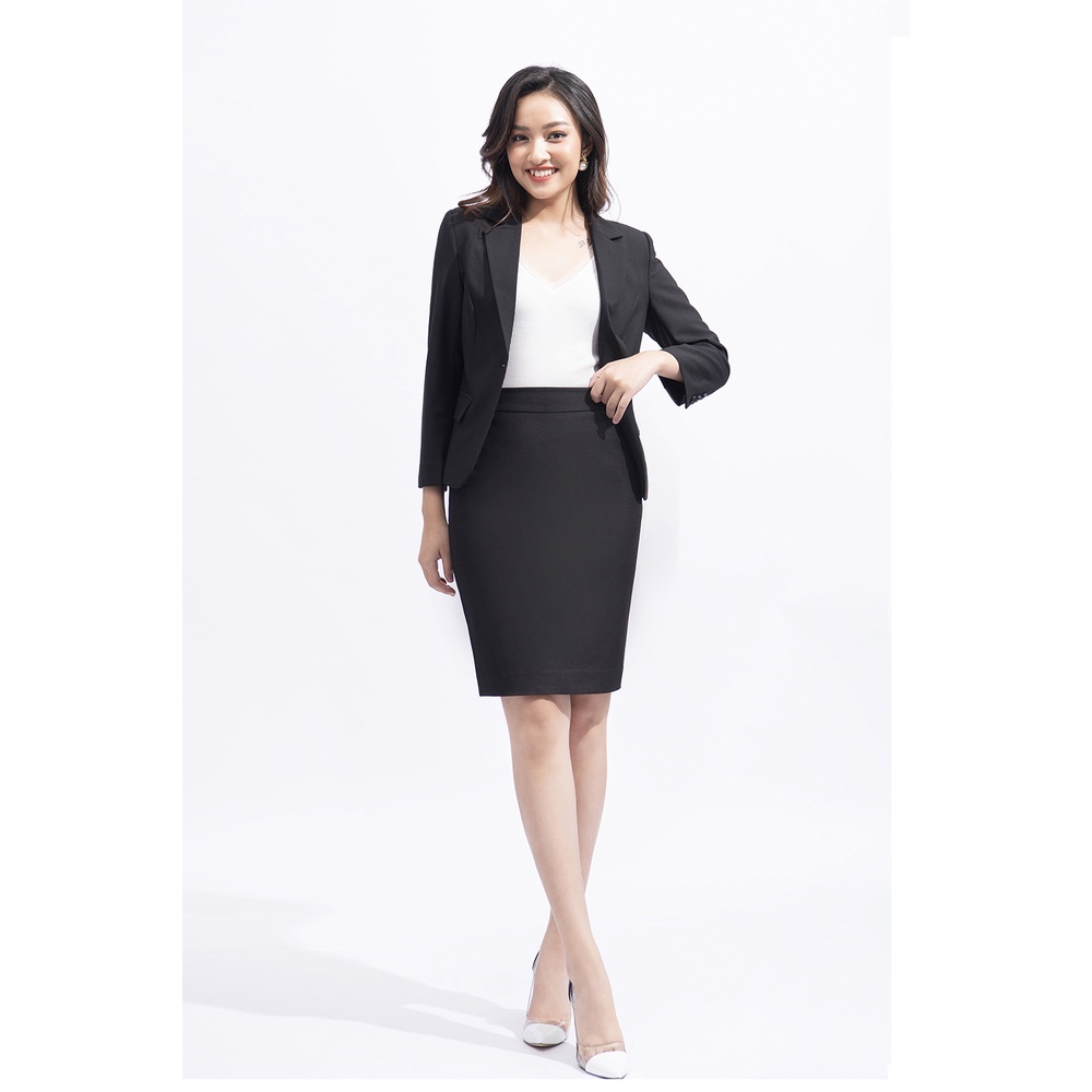 Chân Váy công sở dáng bút chì LUPERI LFCV5101 Thiết Kế trơn đẳng cấp, quý phái