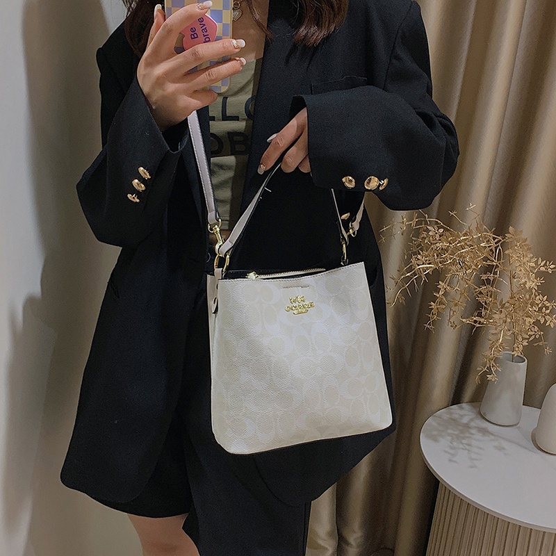 COACH Túi Đeo Chéo Da Thật 100% Thời Trang Cao Cấp Cho Nữ