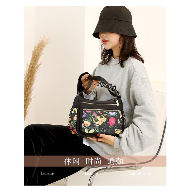 Túi Xách Vải Oxford Nhẹ Cỡ Lớn In Họa Tiết Thời Trang Cho Nữ