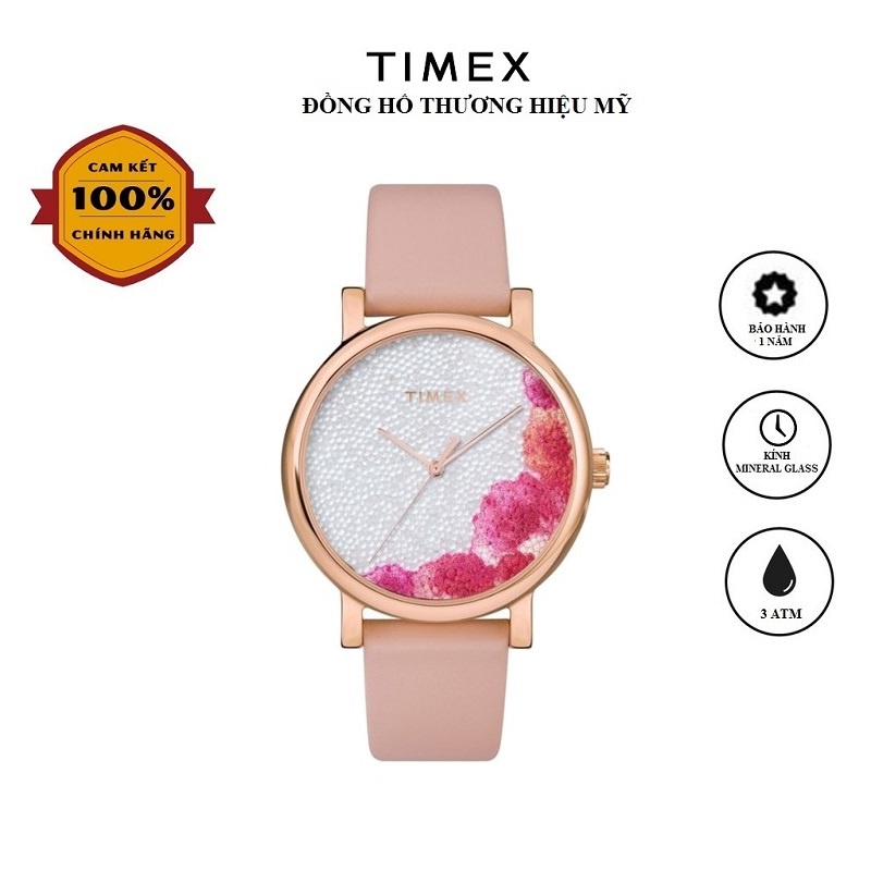Đòng hồ Timex Full Bloom with Swarovski Crystals 38mm TW2U18500