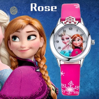 Đồng hồ đeo tay họa tiết Elsa thời trang cho bé