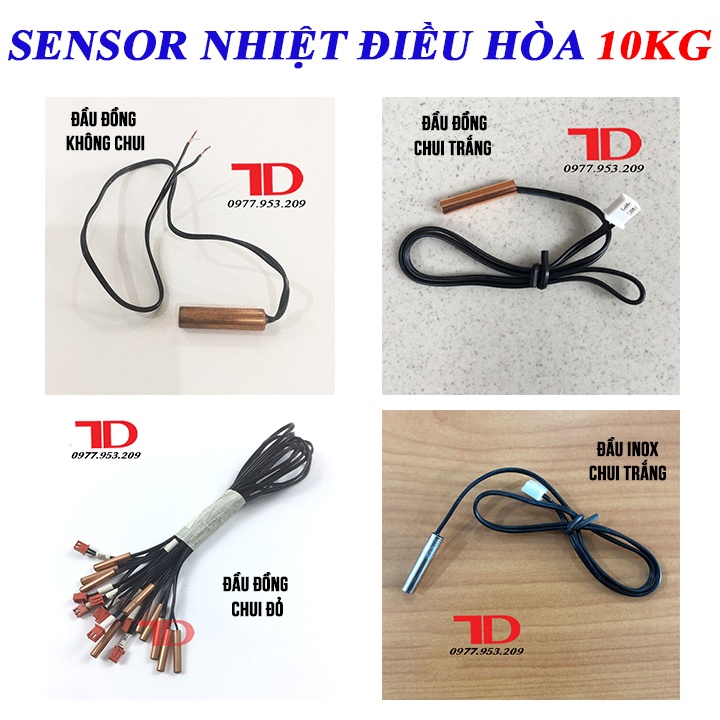 Đầu dò cảm biến dàn lạnh, Sensor nhiệt điều hòa đầu INOX và đầu đồng 10KG