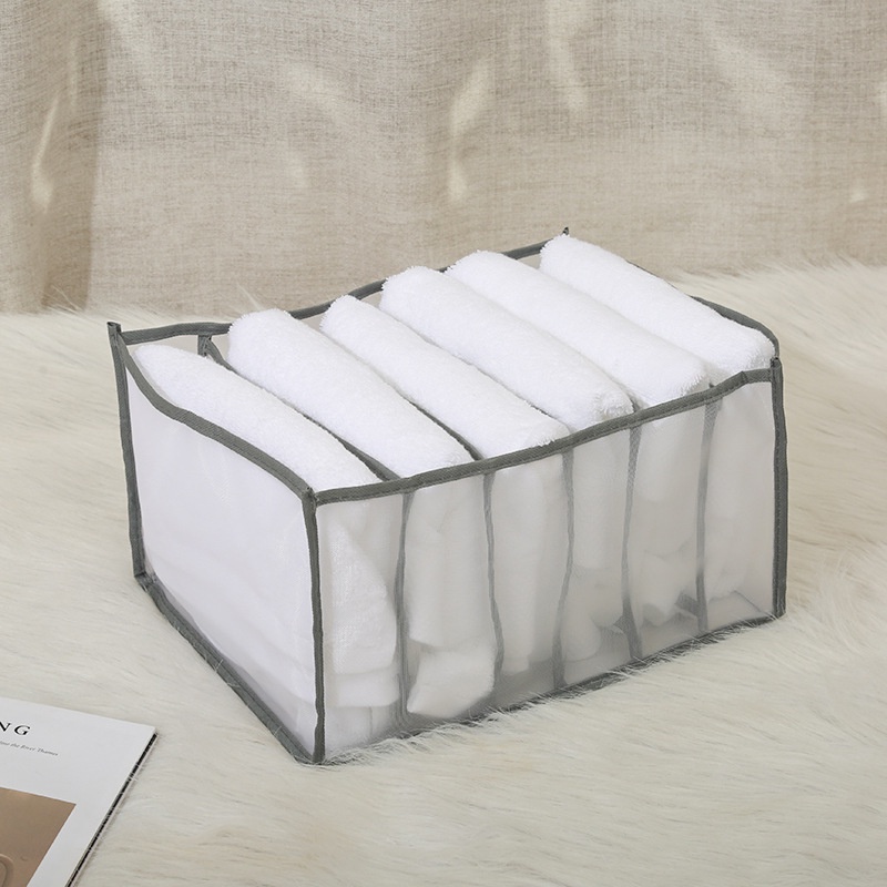 Hộp Lưu Trữ Vải Gia Dụng Di động đồ Lót Quần Jean Cửa Sổ Lưu Trữ Hộp Lưu Trữ Có Ngăn