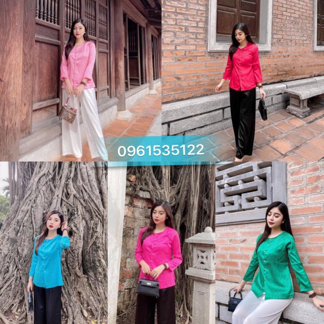 Áo Bà Ba Đi Chùa Vải Lụa Gấm Cực Đẹp,Quần Lụa Cát, Mềm, Mịn, Ko Bai, Ko Xù Ko Nhăn,Mặc Cực Thoải Mái Duyên Dáng, Kín Đáo | BigBuy360 - bigbuy360.vn