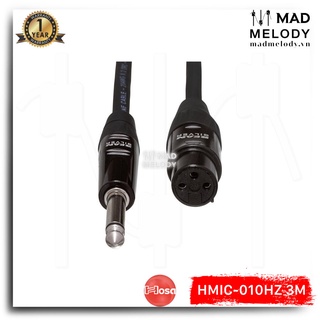 Hosa Pro Microphone Cable HMIC-010HZ (3m) (REAN XLR3F - 1/4in TS) (Dây cáp Micro dynamic 6ly 6.35mm TS, Brand New)