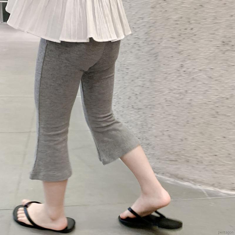 Quần Legging Mỏng Ống Loe Thời Trang Mùa Hè Hàn Quốc Cho Bé Gái 1-6 Tuổi