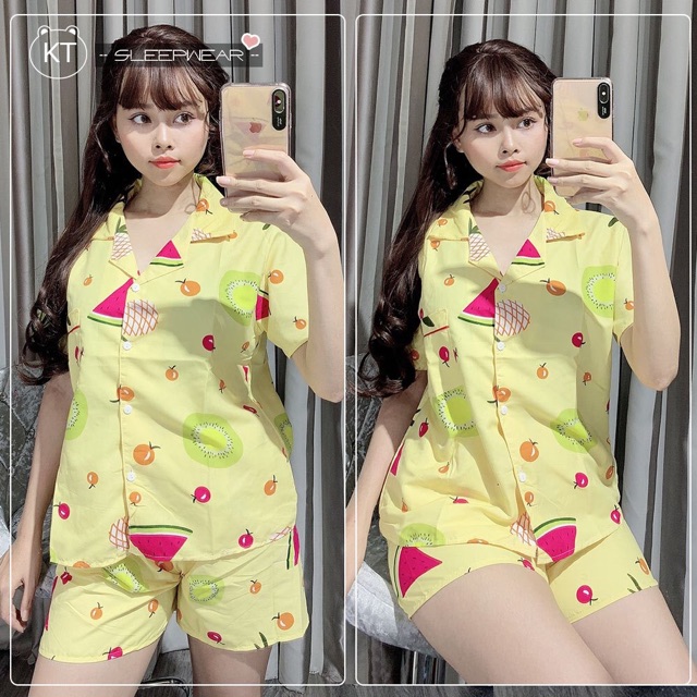 BỘ NGỦ PIJAMA KHÔNG VIỀN QUẦN NGẮN - ĐỒ BỘ THÁI LAN | BigBuy360 - bigbuy360.vn