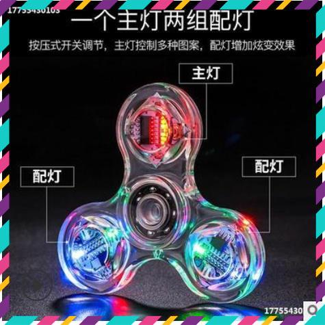 Con Quay Spinner Đồ Chơi Đèn Led Phát Sáng bằng nhựa độc đáo dành cho mọi lứa tuổi