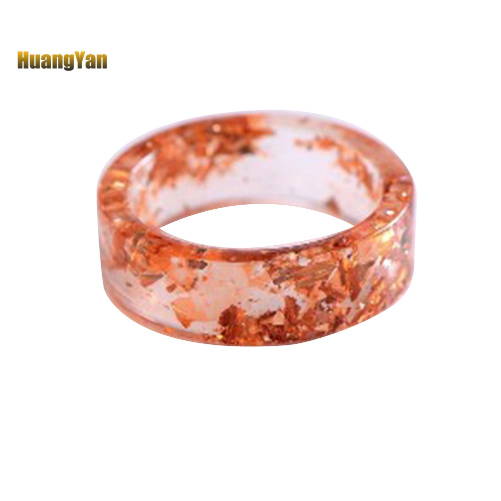 ☞Máy Đo HY HY HY HY☜Nhẫn Nhựa Trong Suốt Phối Hoa Khô Thời Trang Cho Nữ