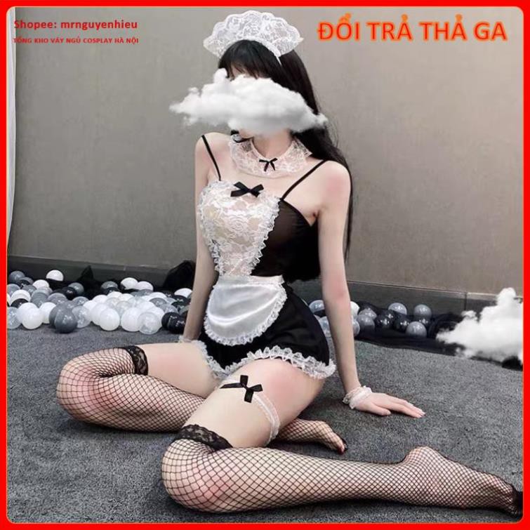 Bộ Đồ Ngủ Cosplay Hầu Gái Giúp Việc Quyến Rũ - Váy NGủ Sexy Maid Outfit - HG001  - QUIN BEE | BigBuy360 - bigbuy360.vn