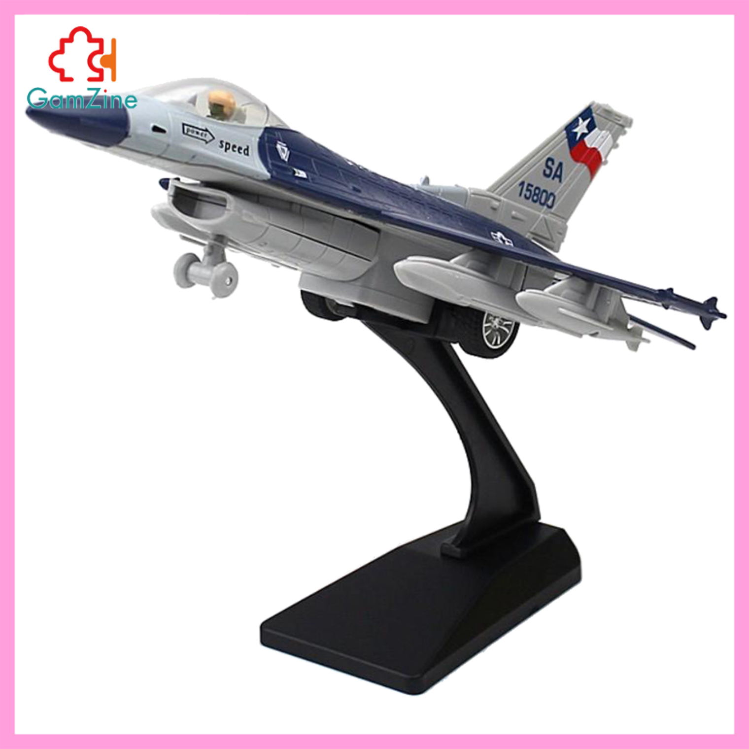 Mô Hình Máy Bay Chiến Đấu Gamzuine 1: 100 F-16 Chân Thật