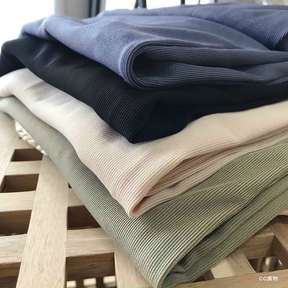 Quần Ulzzang ống rộng suông cúc trước lưng thun - Quần CULOTTES XUÔNG - Kẻ cá tính Ảnh thật | BigBuy360 - bigbuy360.vn