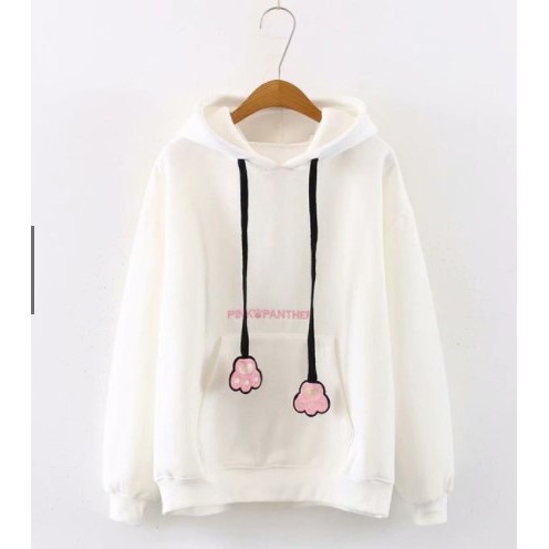 Áo Hoodie Thêu Mèo Tai Thỏ Thời Trang Nam Nữ Thu Đông phong cách năng động trẻ trung kiểu dáng cute dễ thương