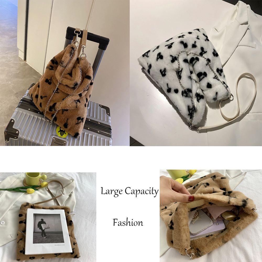 Túi Xách Lông Nhung Giữ Ấm Cỡ Lớn MIHAN1 Cho Nữ