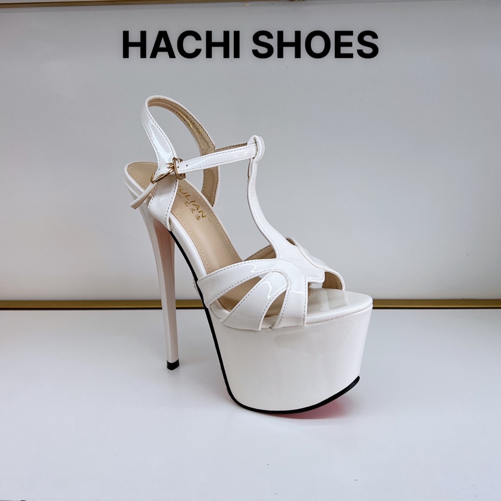 Giày Cao Gót Nữ Đế Đúp Gót Nhọn Giày Hoa Hậu Catwal cao 17cm size 34-38 fulbox 8038-A3