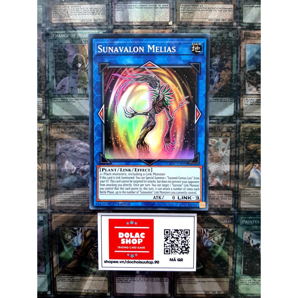 [ Đỗ Lạc Shop ] Thẻ Bài Mint90 Yugioh Link Sunavalon Melias - LIOV-EN0