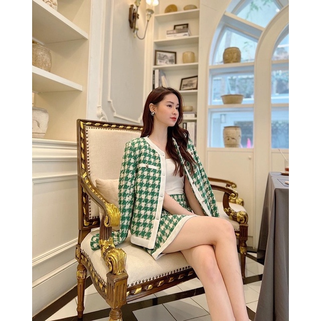 CHÂN VÁY DẠ CHỮ A BLOOM - HÀNG THIẾT KẾ