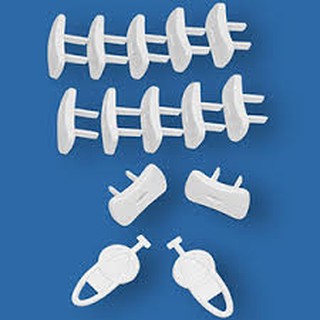 Combo 2 vỉ bịt ổ điện (12 bịt ổ điện+2 mở khoá)