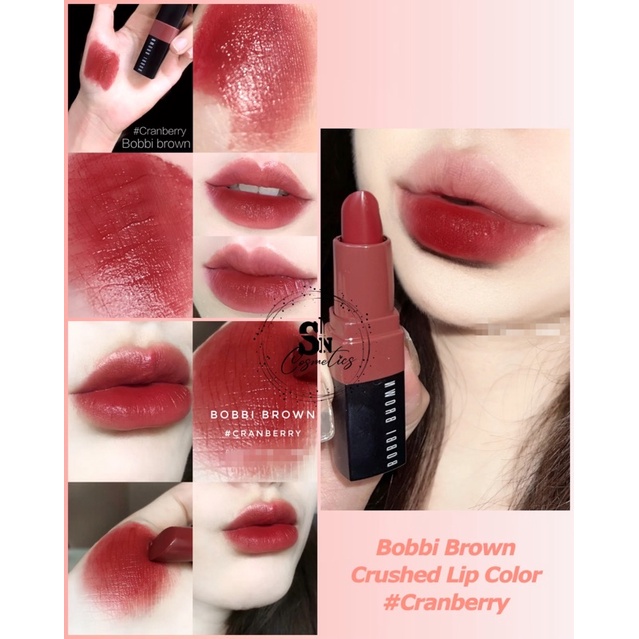 [SON BOBBI BROWN CÁC LOẠI] Crushed Lip Color/ Liquid, Luxe Shine Intense Haute Cocoa, Cranberry, Supernova, Desert Sun