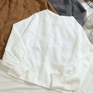 ÁO NHUNG ULZZANG TAY BỒNG