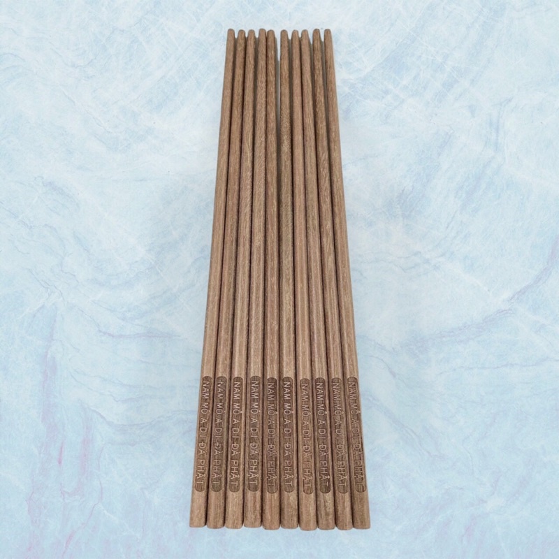 Combo 100 Đũa Gỗ Khắc Danh Hiệu Phật-NAM MÔ A DI ĐÀ PHẬT