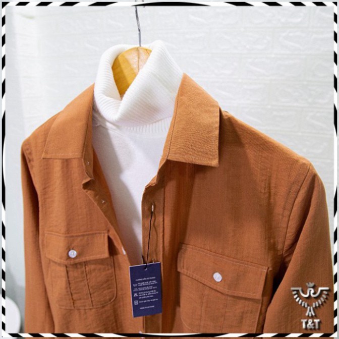 Áo sơ mi nam chất đũi xước phong cách trẻ trung đẹp vip | BigBuy360 - bigbuy360.vn