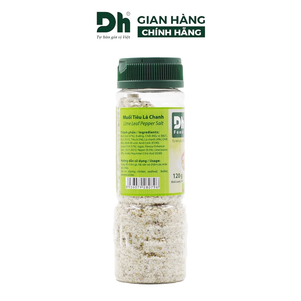 Muối tiêu lá chanh DH Foods gia vị chấm hoa quả loại 1 thơm ngon 50/120gr - DHMTN47