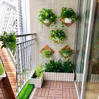 Ốp nhựa treo tường màu trắng 22x14x12cm